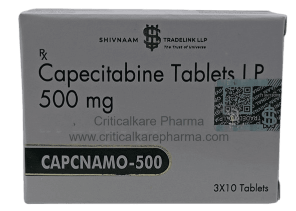 Capcnamo Capecitabine 500mg Tablets 10's