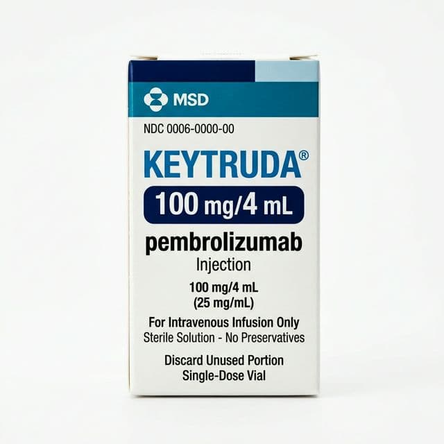 Keytruda Pembrolizumab 100mg Injection vial packaging