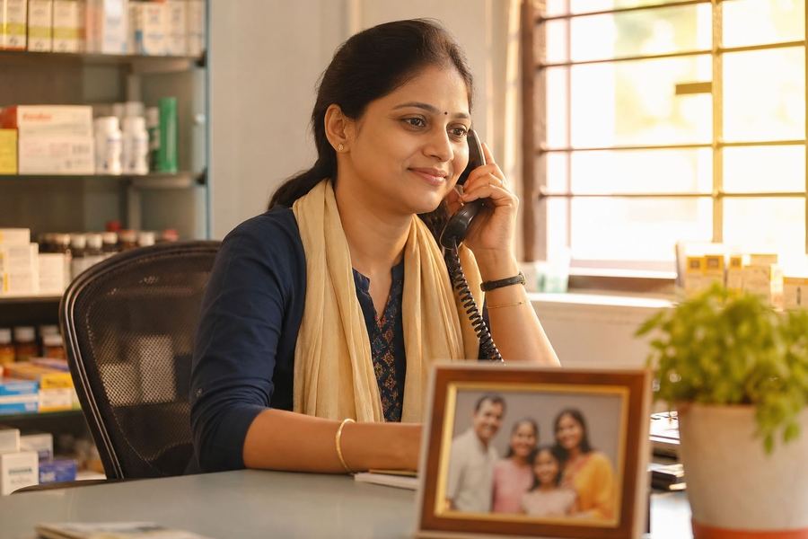 Care coordinator on a 15-day health and family check-in call