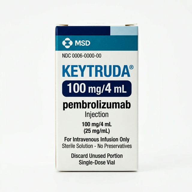 Keytruda Pembrolizumab 100mg Injection vial packaging